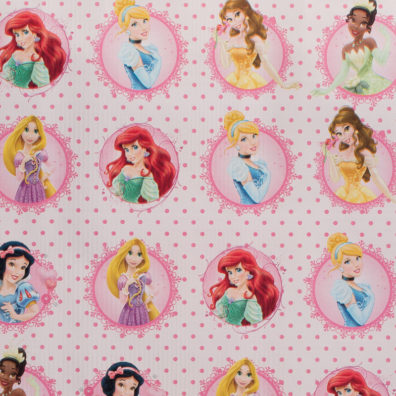 Character Wrapping Paper 3 Metres Disney Princesses