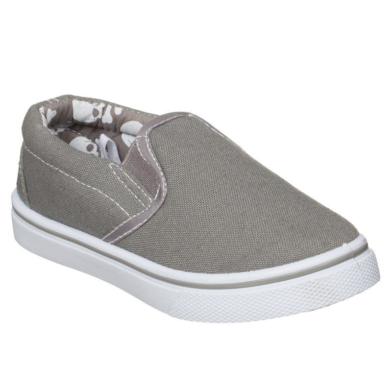 B&M: > Boys Toddler Slip-on Canvas Shoes - Grey - 2893302