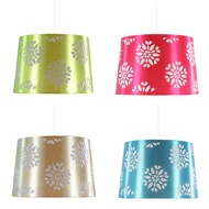   Lamp Shades on Floral Tapered Laser Cut Out Light Shade