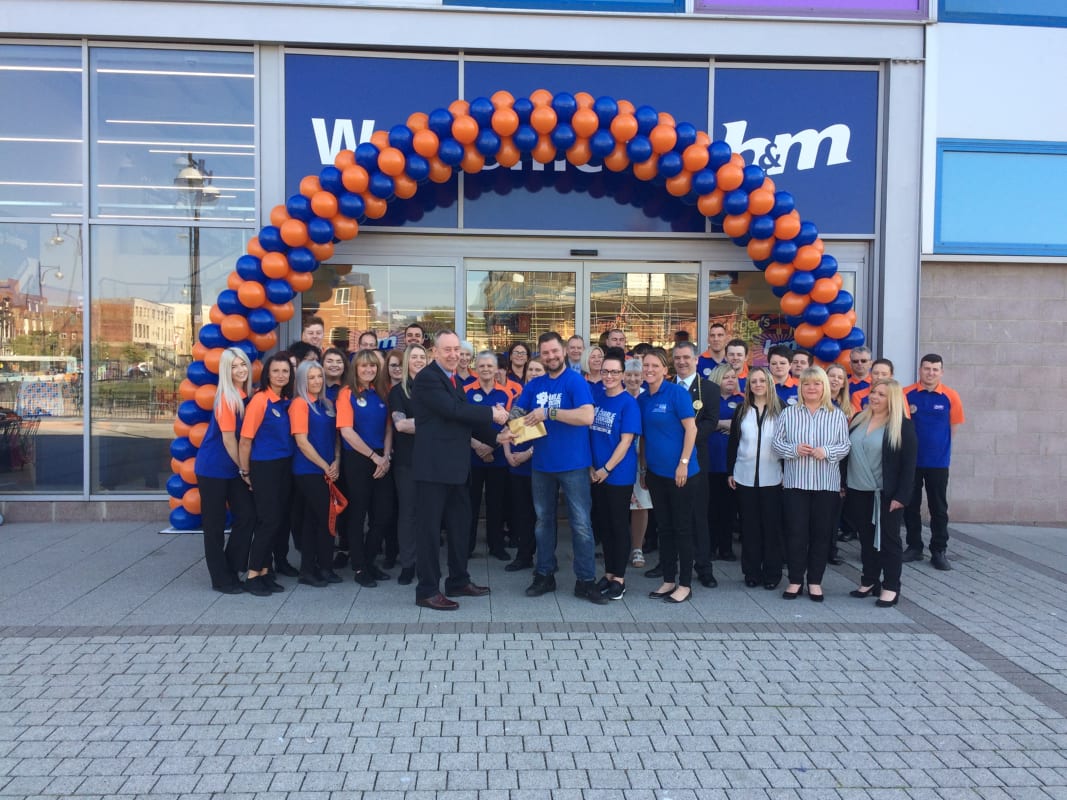 156 south shields store opening charity