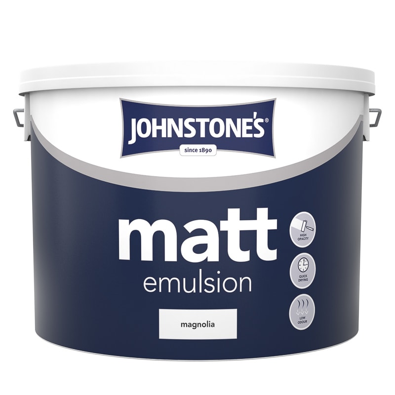 Johnstone's Paint Vinyl Matt Emulsion - Magnolia 10L | Painting
