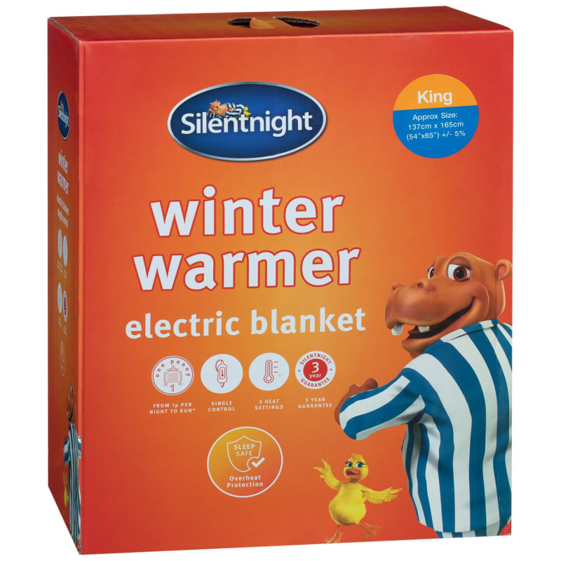 Silentnight Winter Warming Electric Blanket single control King Size 
