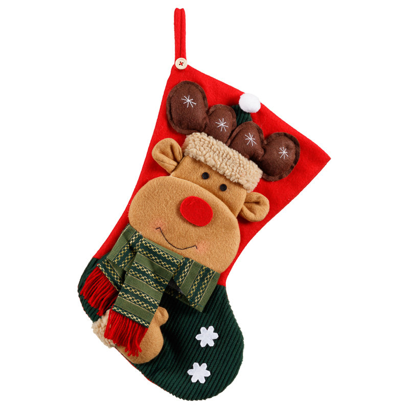 3D Applique Christmas Stocking | Christmas Decorations - B&M