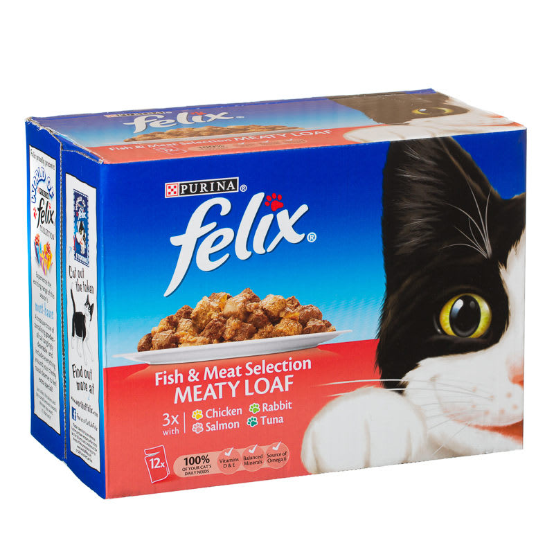  Felix  Cat  Food Meaty Loaf 12 x 100g Cat  Food Pet Food
