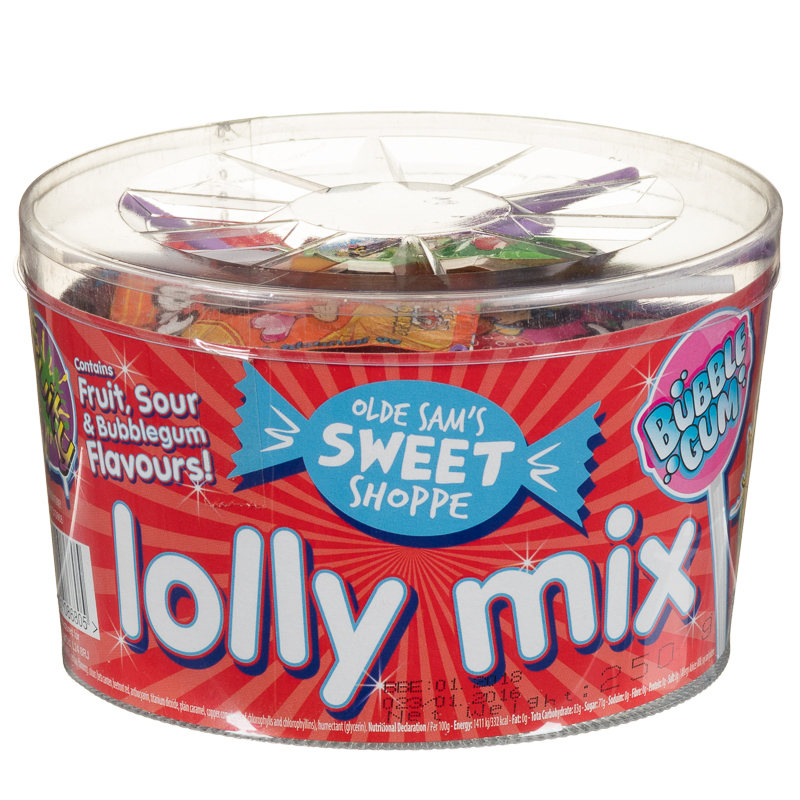 Lolly Mix Tub 250g | Retro Sweets | Confectionery