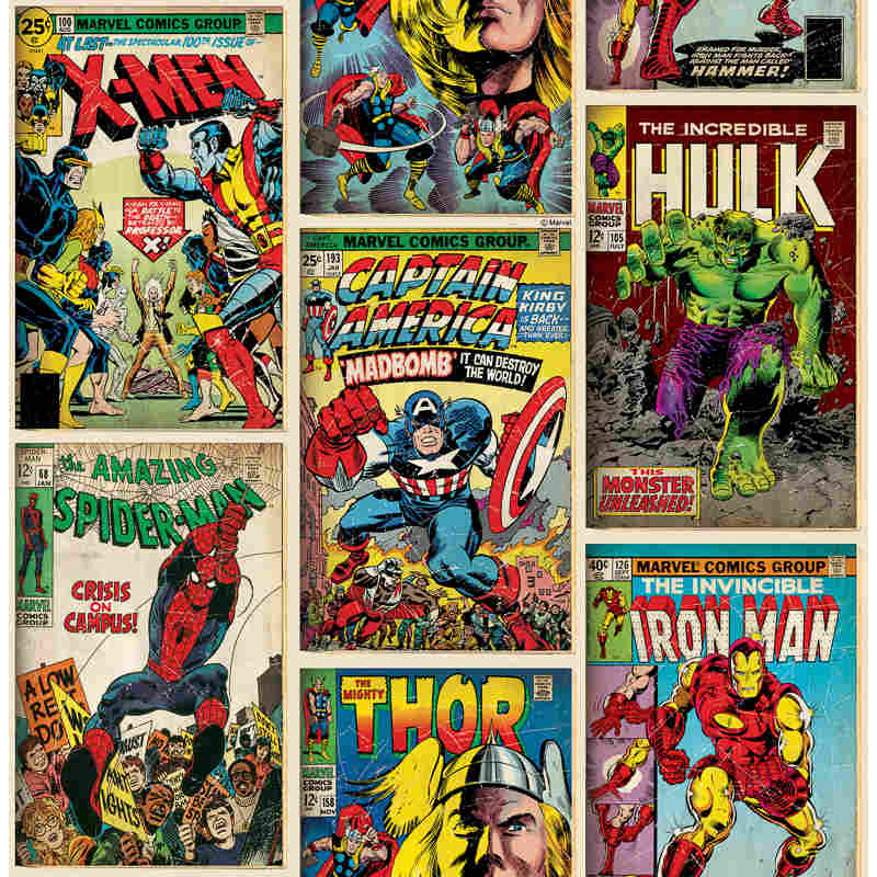 Marvel Action Heroes Wallpaper | Decorating, DIY