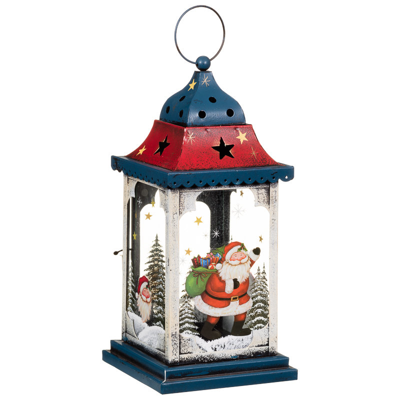 Santa Claus Christmas Lantern | Christmas Decorations - B&M