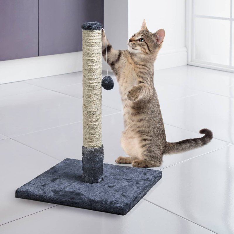 Cat Scratching Post - Grey | Cat 