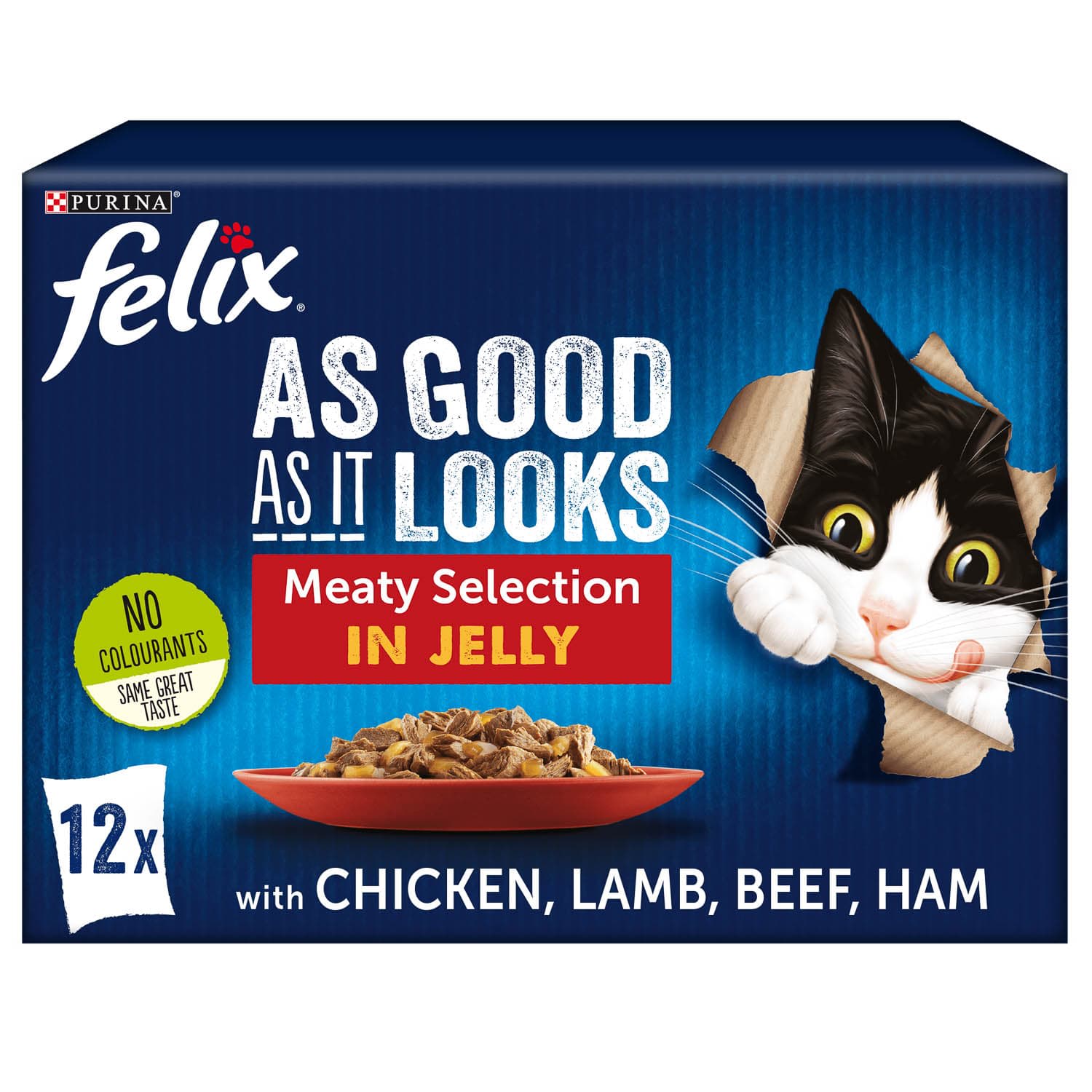 Felix As Good As It Looks Meat Selection In Jelly 12 x 100g Pouches
