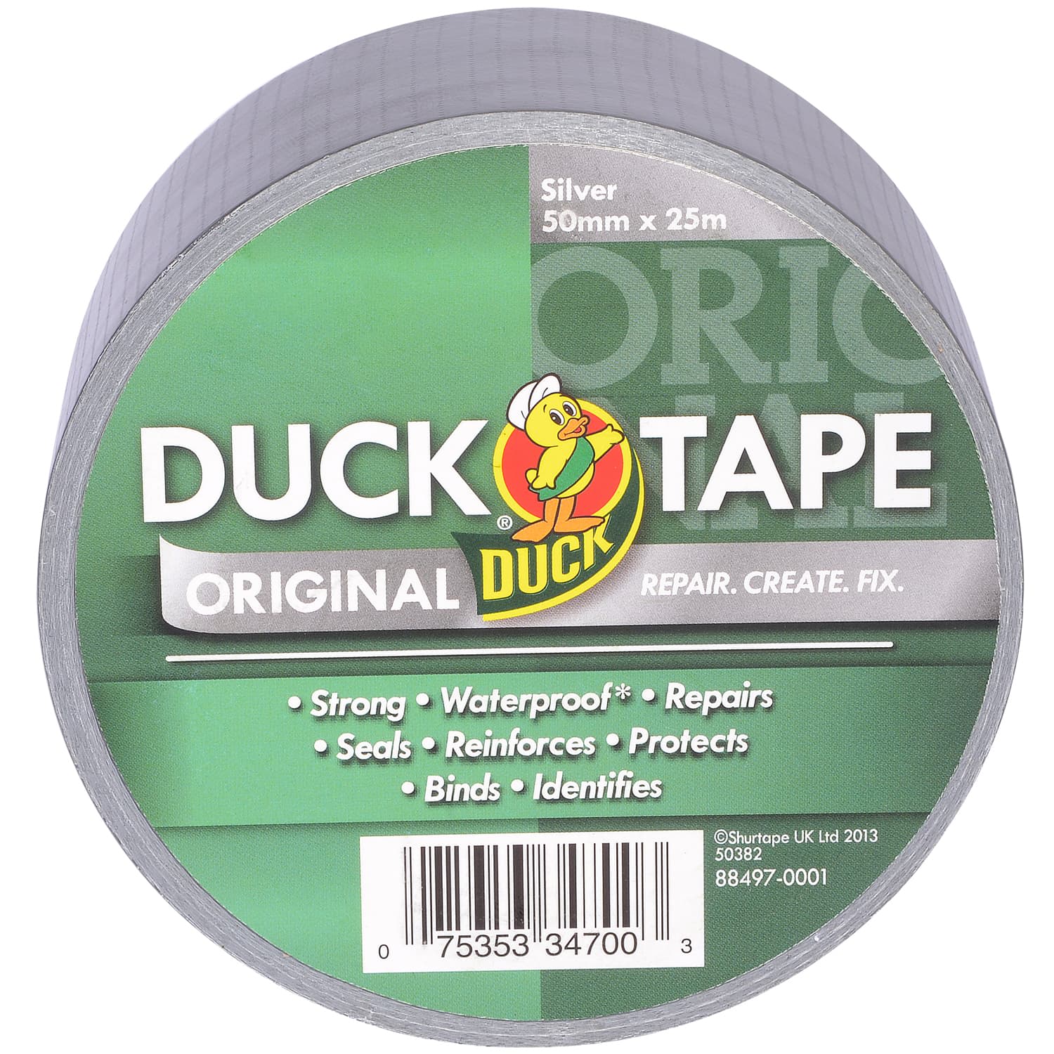 50m/Roll Duck Duct Gaffa Gaffer Waterproof Cloth Tape Black Carpet Repair  Tape