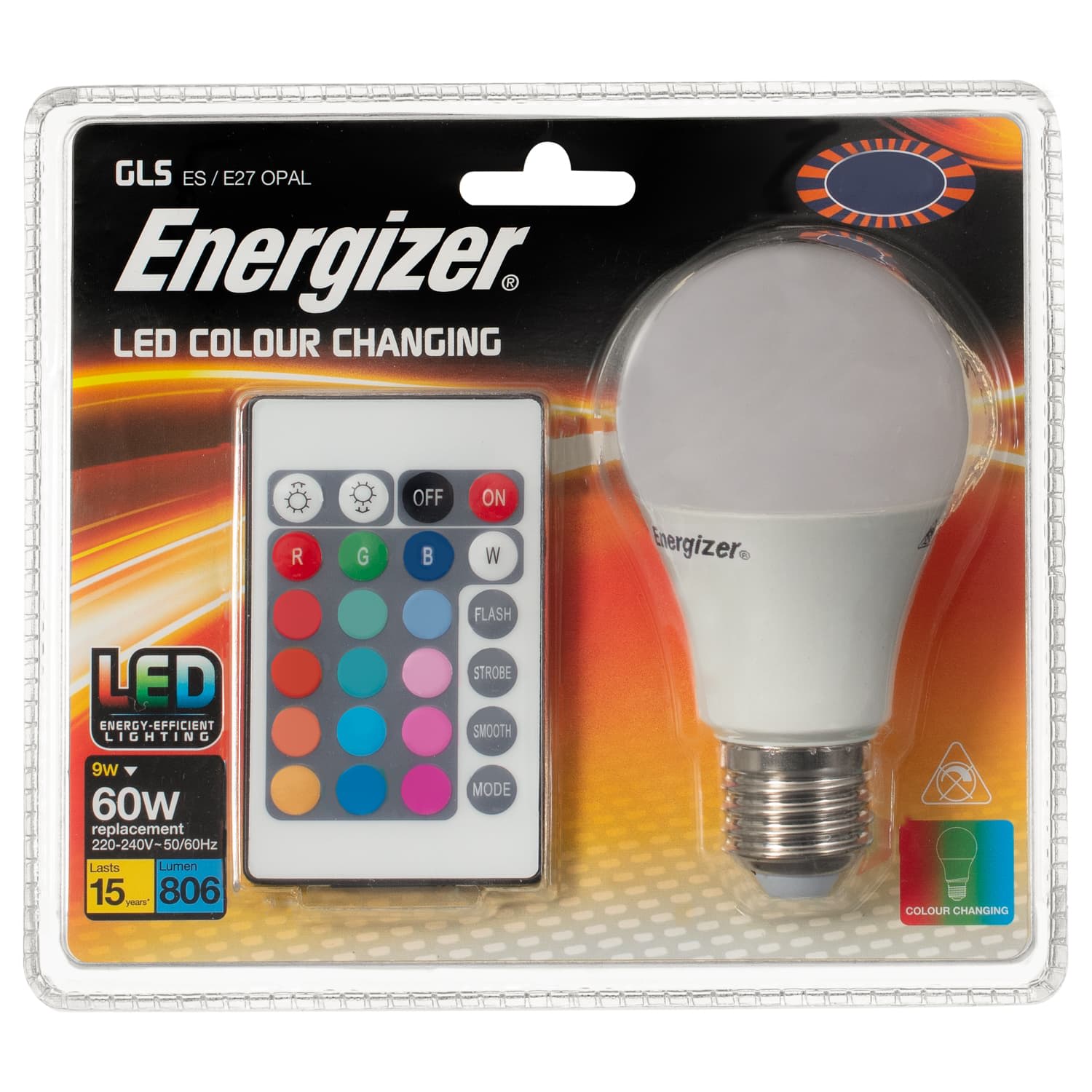 dække over Bourgeon hobby Energizer LED 40W E27 Colour Changing Bulb | Lighting - B&M
