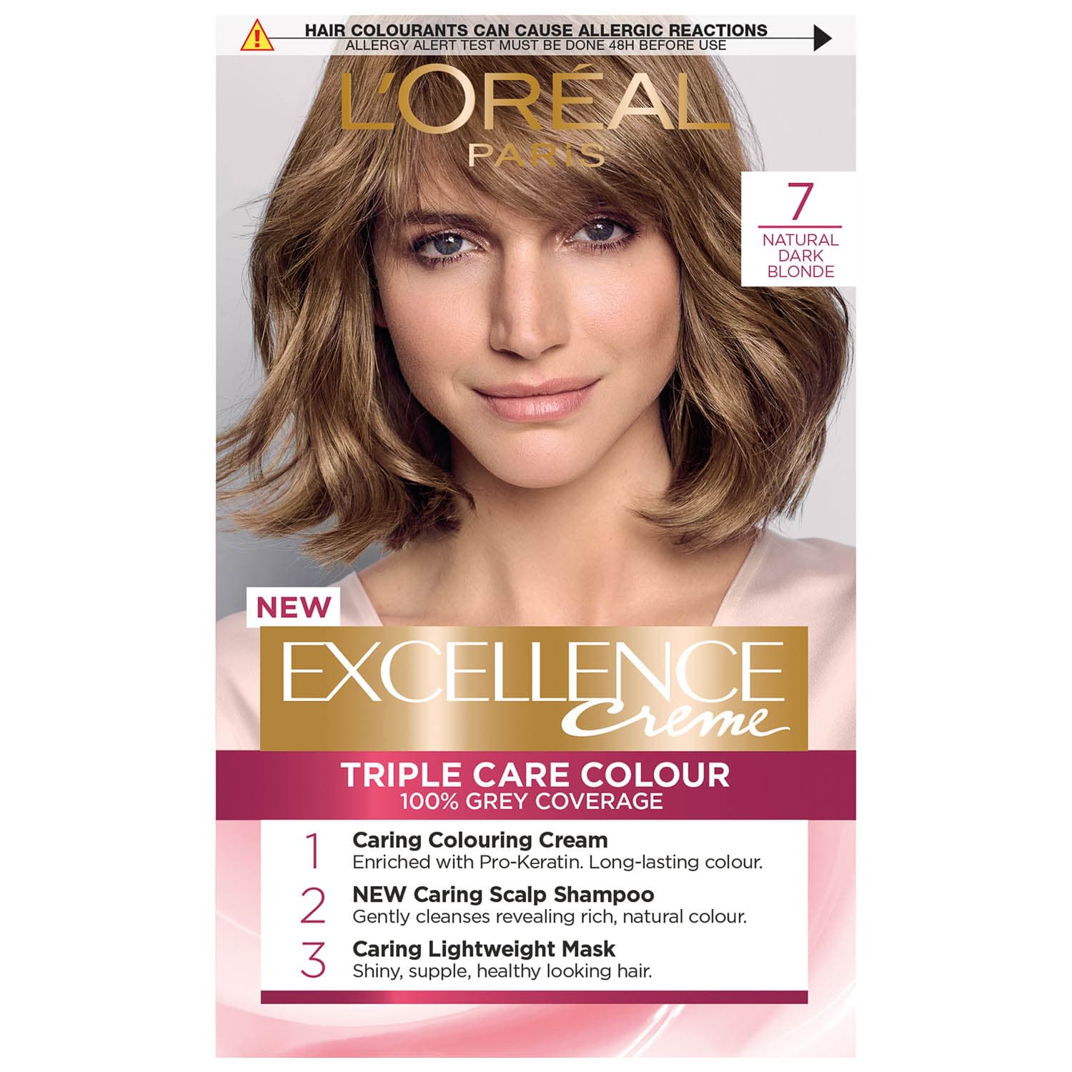 LOreal Paris Excellence Creme Permanent Hair Color 3 Natural Black   Walmartcom