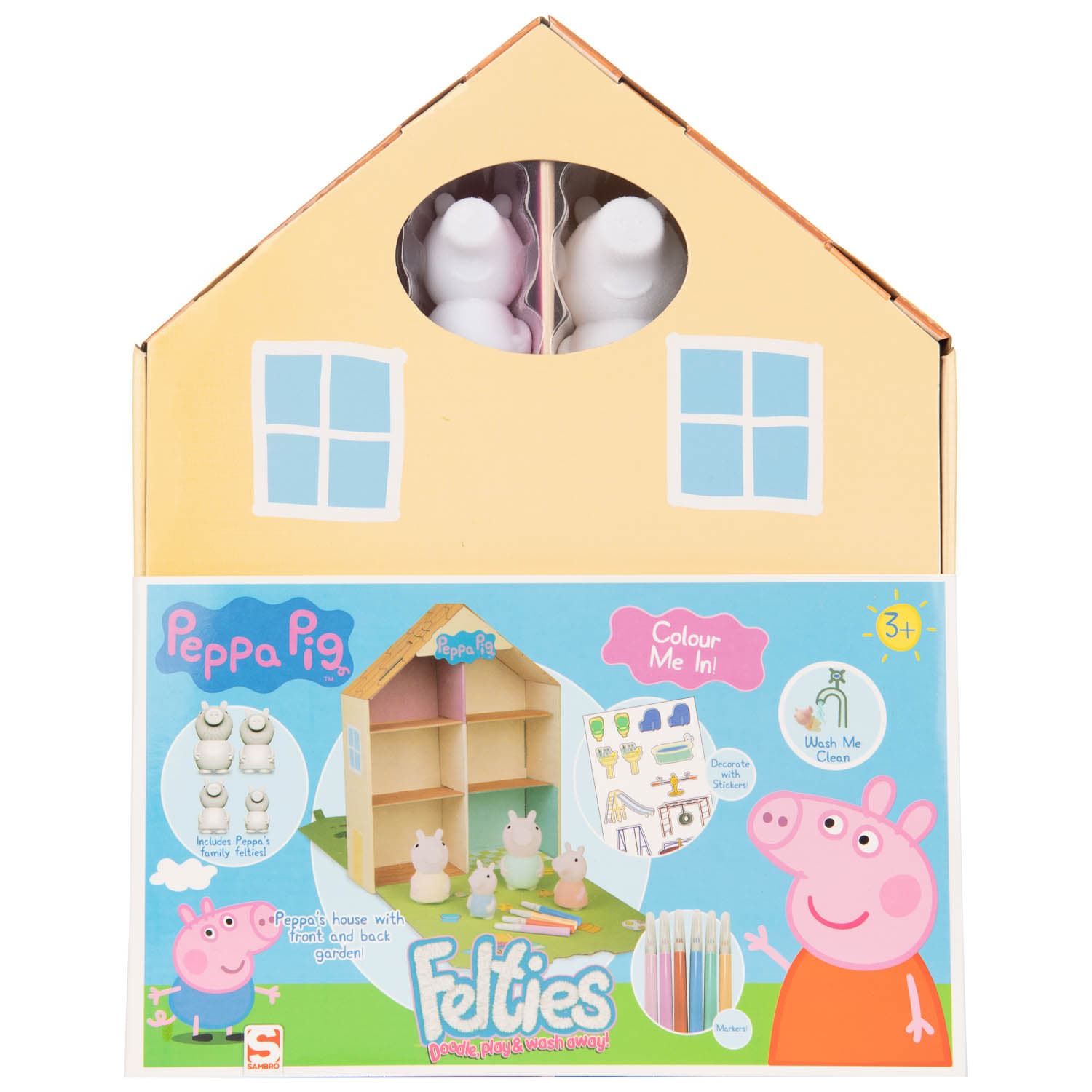 Peppa Pig House Felties | Arts & Crafts - B&M Stores