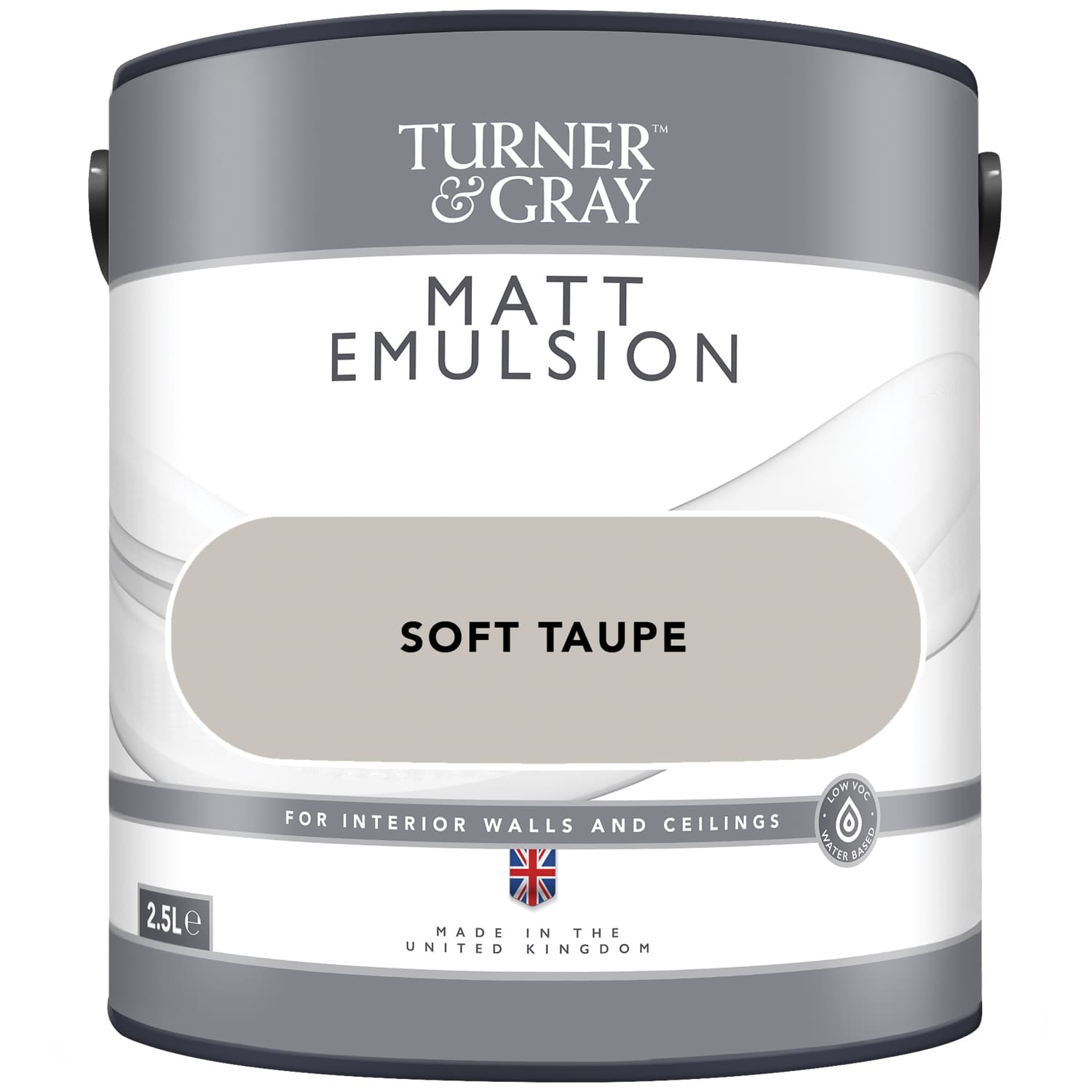 Turner & Gray Matt Emulsion 2.5L - Soft Taupe