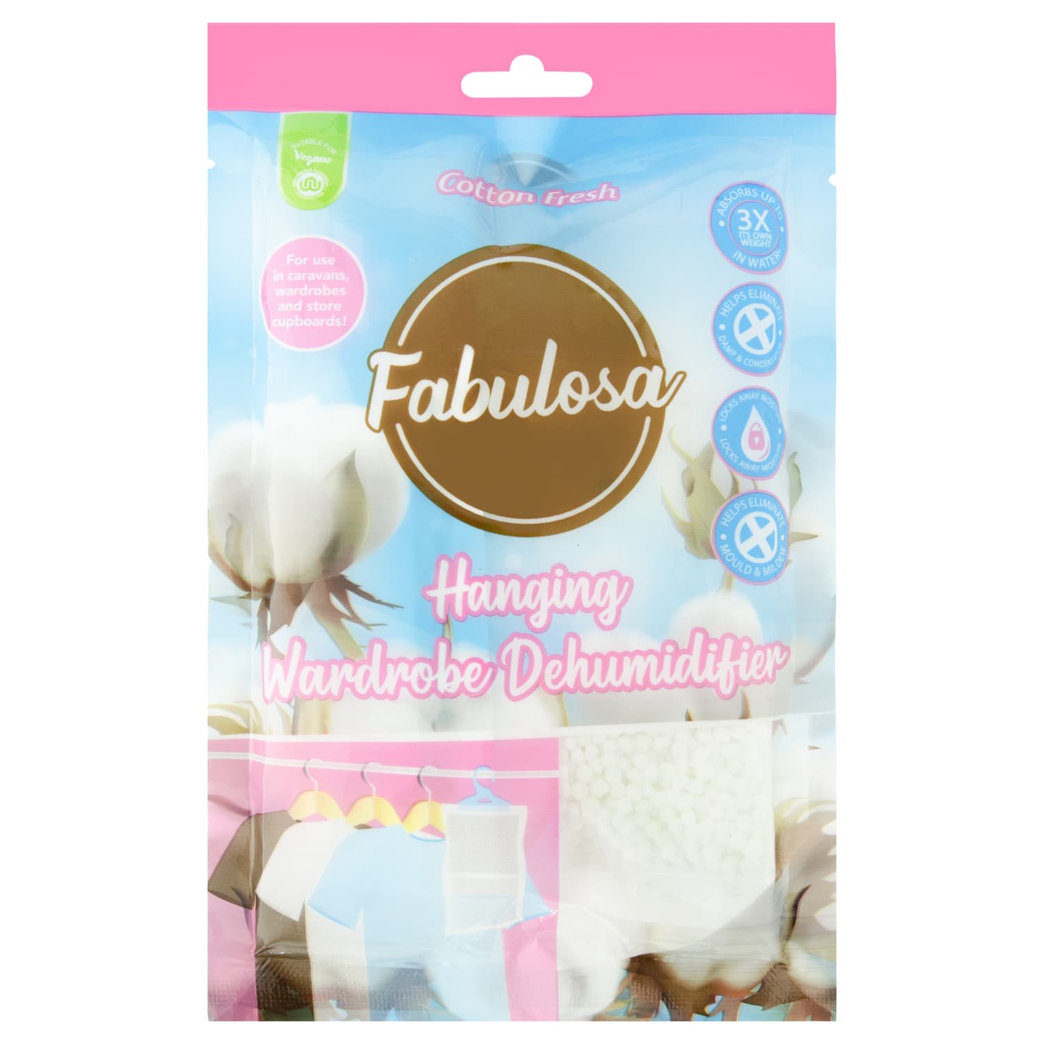 Fabulosa Hanging Wardrobe Dehumidifier - Cotton Fresh