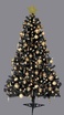 Deluxe Black Christmas Tree - 6ft | Artificial Tree, Xmas